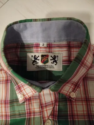 Camisa MONTEPICAZA cuadros hombre talla S