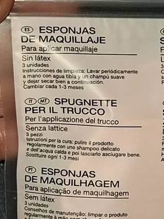 Esponjas de maquillaje Miomare rosas