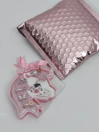 Powerking Anillos para niñas ajustables