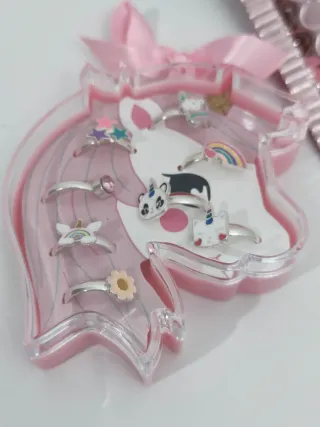 Powerking Anillos para niñas ajustables