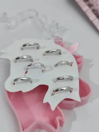 Powerking Anillos para niñas ajustables