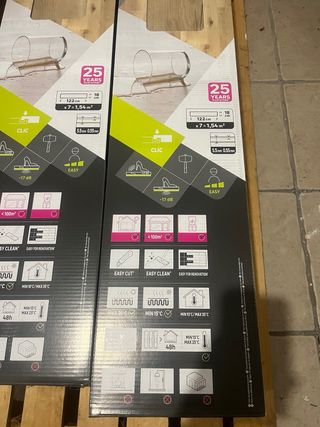 10 Cajas Suelo Vinílico Clic 15m² modelo Zaragoza