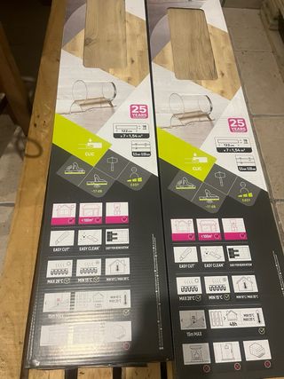 10 Cajas Suelo Vinílico Clic 15m² modelo Zaragoza