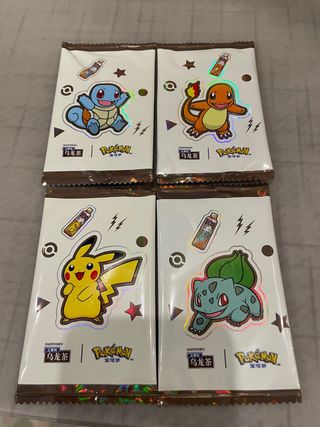 Pokemon X Suntory Tea 4x Packs Promo