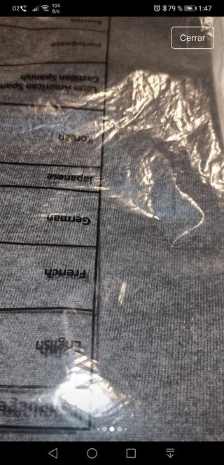 Camiseta Levi's gris oscura talla L con etiqueta