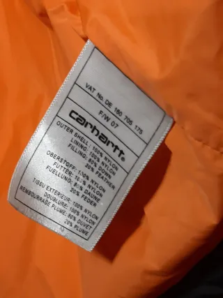 Giacca Carhartt S Nero Logo Ricamato