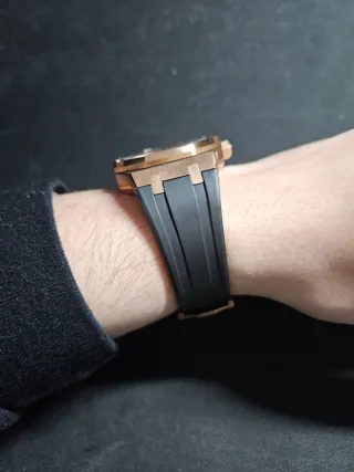 Reloj Seiko Mod NH72A Skeleton Oro Rosa