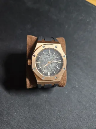 Reloj Seiko Mod NH72A Skeleton Oro Rosa