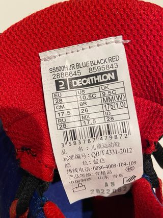 Zapatillas Baloncesto Tarmak Talla 28