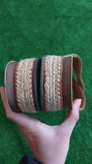 Sandalias Beige/Marrón Talla 39