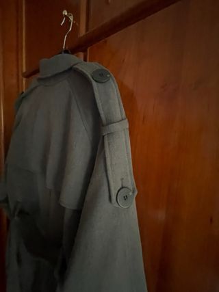 Abrigo Mango gris talla M