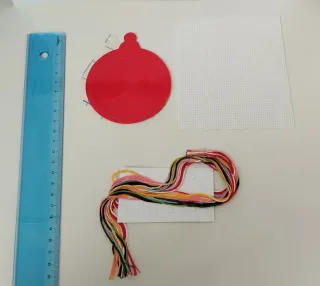 Kit Punto de Cruz Elefante Rosa