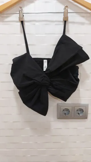 Elegante Top Lazo de tirantes de MNG (Mango)