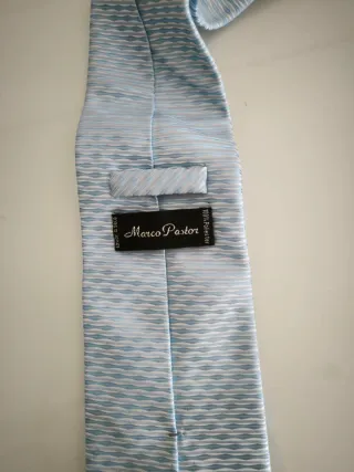 Gravata Marco Pastor Azul