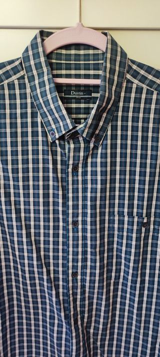 Camisa Dustin Classic Talla 5 Cuadros Azul/Blanco