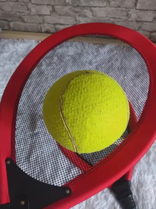 Raquetas infantiles, solo pelota grande.