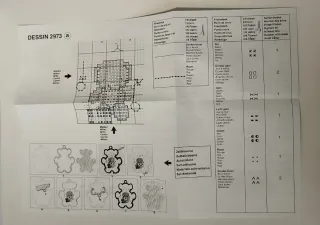 Adorno Navidad punto de cruz oso