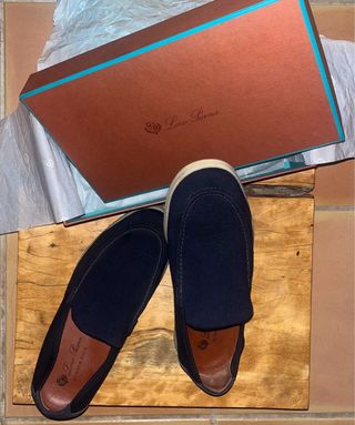 Mocasines Loro Piana Azul