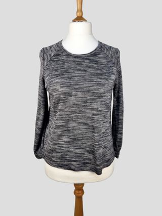 Jersey fino Zara gris y plateado