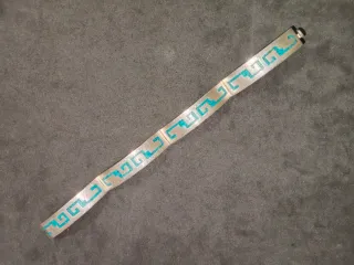Pulsera Plata Mexicana Turquesa
