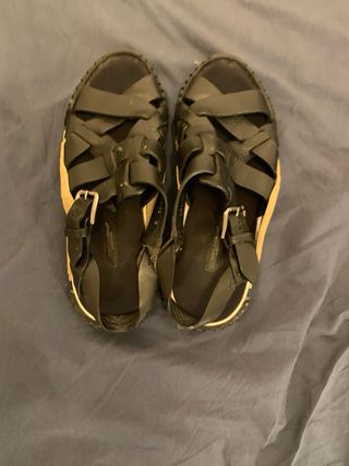 Sandalias de cuero Dolce & Gabbana negras