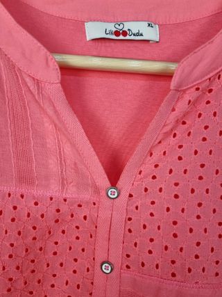 Bonita Camiseta Salmón - Lili Dudu