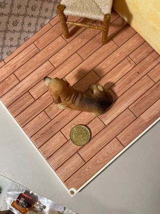 Bassethound miniatura dollhouse