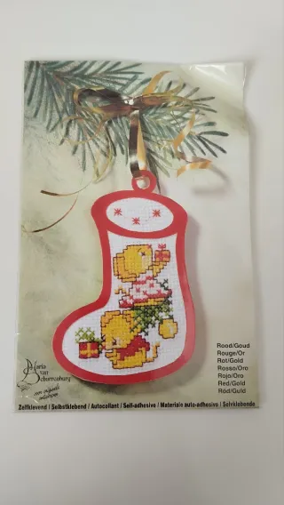 Kit Punto de Cruz Calcetín Navideño