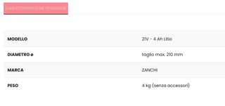 Potatore a Batteria Zanchi CS029 21V