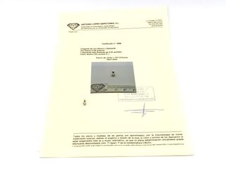 colgante oro 18k con piedra con diamante