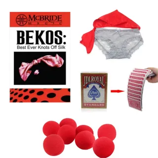 Set Magia Profesional: Baraja, Pañuelos, Esponjas