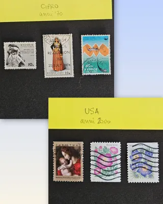 Lotto francobolli mondiali usati