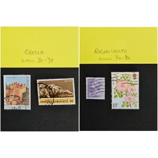 Lotto francobolli mondiali usati