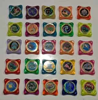 Lote 25 Pokémon Tazos Plástico (2003)
