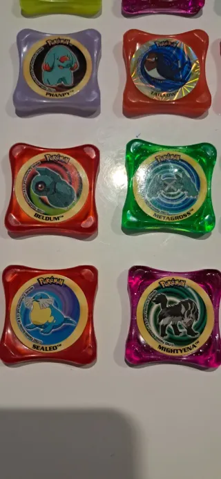 Lote 25 Pokémon Tazos Plástico (2003)