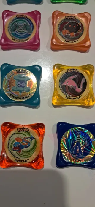 Lote 25 Pokémon Tazos Plástico (2003)