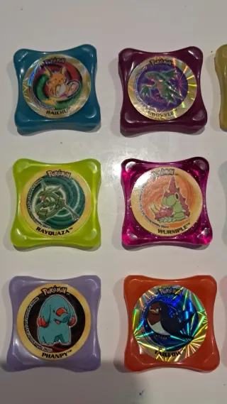 Lote 25 Pokémon Tazos Plástico (2003)