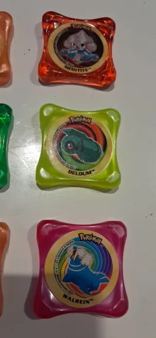Lote 25 Pokémon Tazos Plástico (2003)