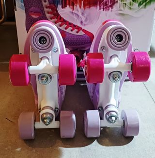 Patines 4 Ruedas Park City Niña Morado-Rosa-Blanco