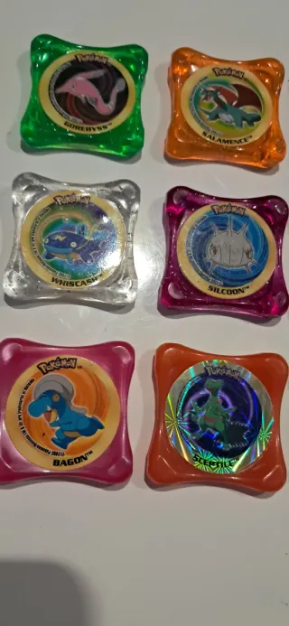 Lote 18 Pokémon Tazos Plástico