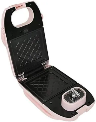 Máquina para hacer gofres rosa