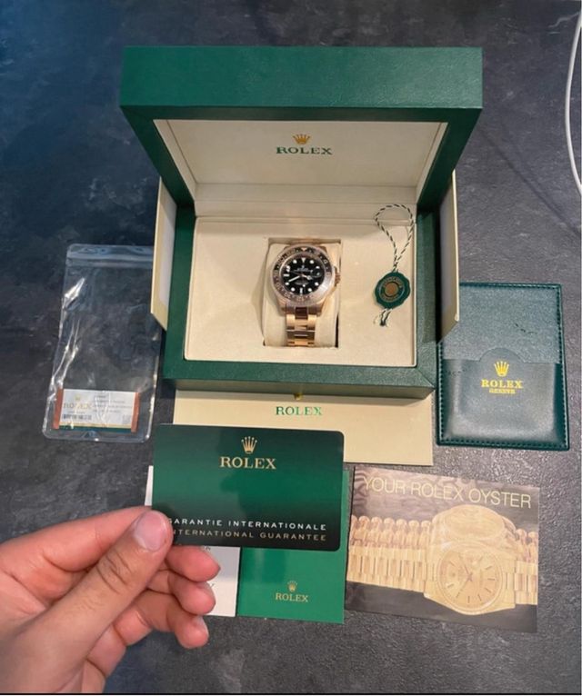 GMT Master II Oro Rosa