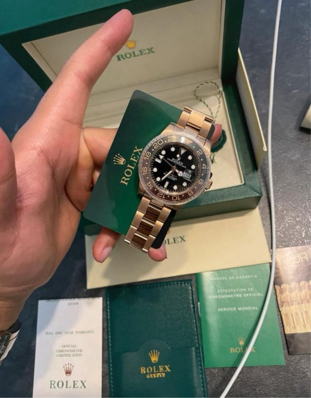 GMT Master II Oro Rosa