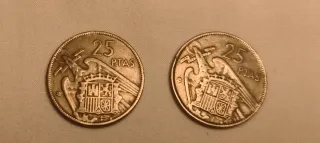 Monedas 25 Pesetas 1957 España