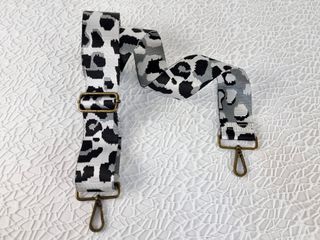 Correa para Bolso Bronce - Blanco-Negro