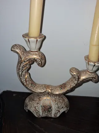 Candelabri Alcobaça in porcellana