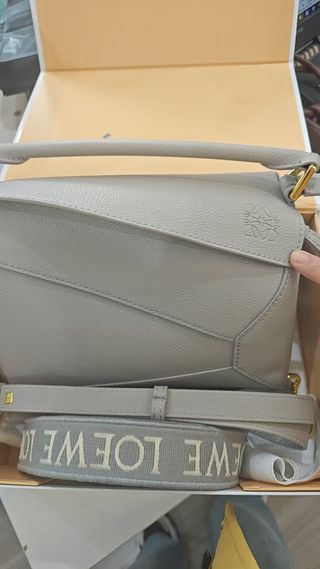Bolso LOEWE Puzzle Gris Piel