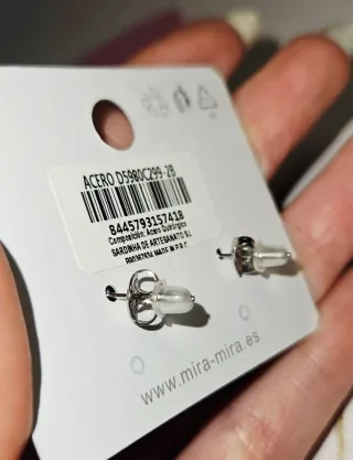 Pendientes D Acero NUEVOS