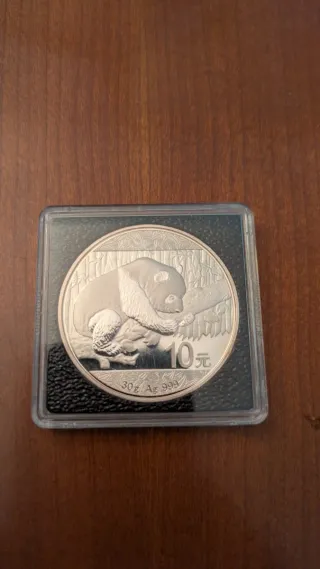 Moneda Panda Plata 2016 30g Ag 999