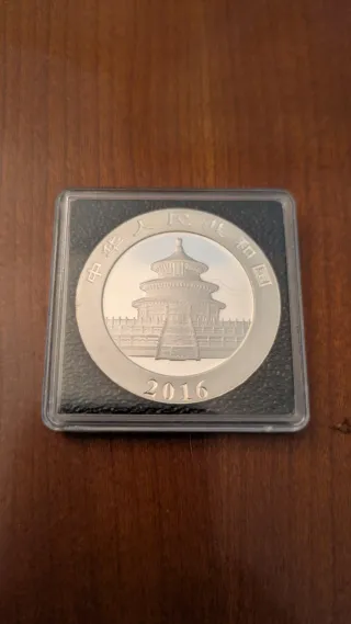 Moneda Panda Plata 2016 30g Ag 999